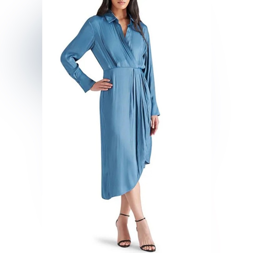 Steve Madden Teal Shirt Dress extra small nwt
